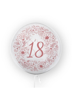 Balon 45cm 18-tka kwiaty TUBAN
