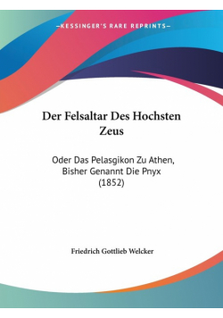 Der Felsaltar Des Hochsten Zeus