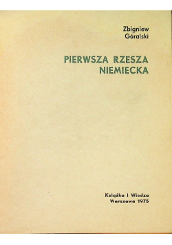 Pierwsza rzesza niemiecka