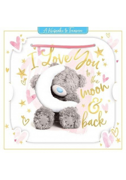 Kartka okolicznościowa I love you to the moon&back