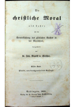 Die Christliche Moral 1851 r.