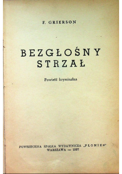 Bezgłośny strzał 1937 r.