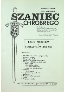 Szaniec Chrobrego Pismo żołnierzy i sympatyków idei NSZ nr  40