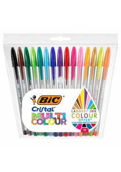 Długopis Cristal Multi Colour mix 15szt BIC