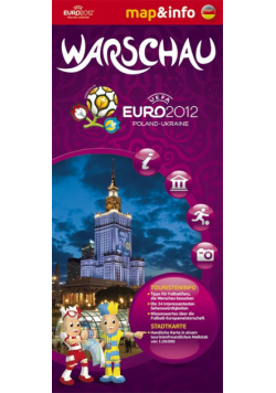 Warschau Warszawa Euro 2012 mapa i miniprzewodnik