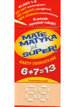 Matematyka jest super Dodawanie Karty edukacyjne