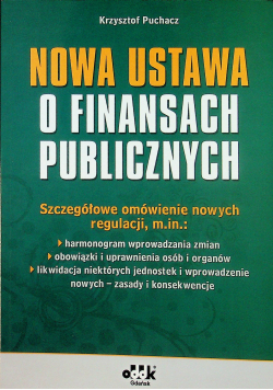 Nowa ustawa o finansach publicznych