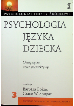 Psychologia języka dziecka