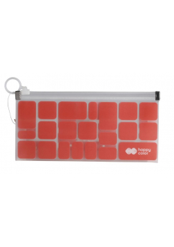 Teczka B6 PP z suwakiem Trend Coral HAPPY COLOR