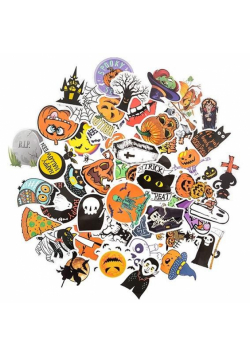 Naklejki winylowe Halloween 6-8cm 50szt