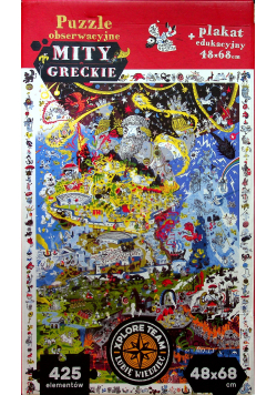 Puzzle obserwacyjne Mity Greckie plus plakat edukacyjny