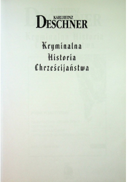 Kryminalna historia chrześcijańska