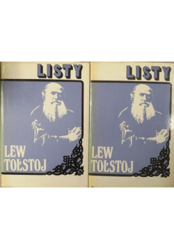 Lew Tołstoj listy tom I i II