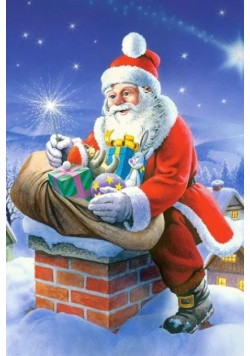 Puzzlowa kartka pocztowa Santa Claus