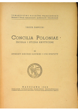 Concilia Poloniae źródła i studia krytyczne IX