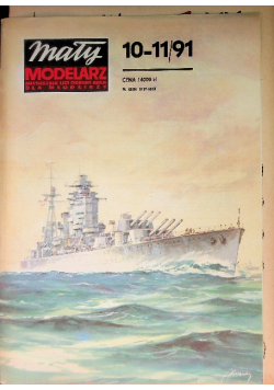 Mały modelarz Nr 10 - 11 /  91 Pancernik brytyjski Rodney