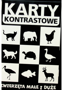 Karty kontrastowe Zwierzęta małe i duże