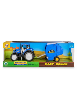 Traktor New Holland T5 z prasą do słomy 1:32
