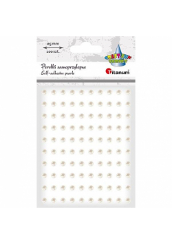 Perełki samoprzylepne 5mm 100szt białe