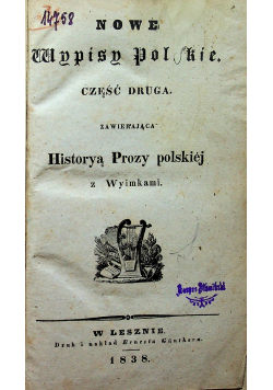 Nowe wypisy Polskie część druga 1838r