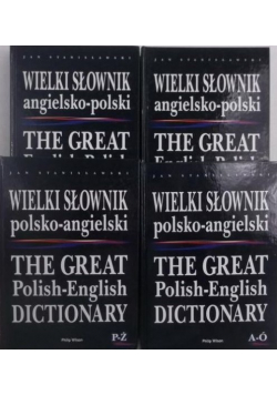 Wielki słownik polsko angielski, 4 tomy
