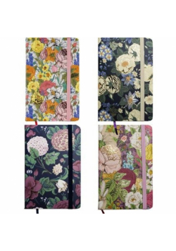 Notes A6/80K linia PU Kwiaty 81137 mix