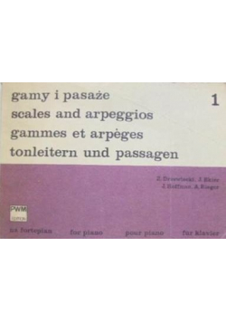 Gamy i pasaże na fortepian 1