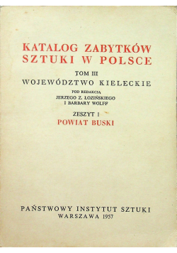 Katalog zabytków sztuki w Polsce tom III zeszyt 1