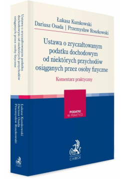 Ustawa o zryczałtowanym podatku dochodowym...