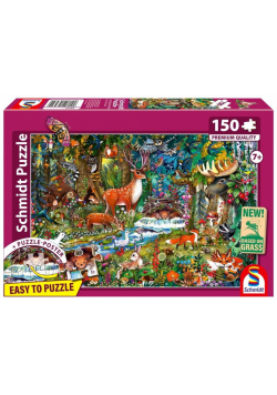 Puzzle 150 PQ Zwierzęta w lesie 113341