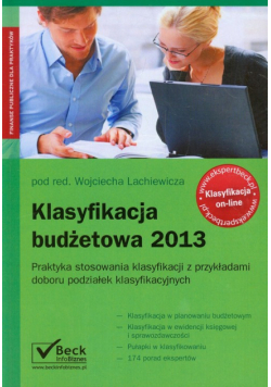 Klasyfikacja budżetowa 2013 C.H. BECK