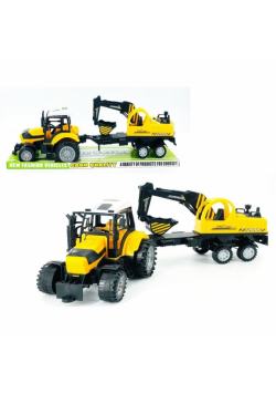 Traktor z koparką