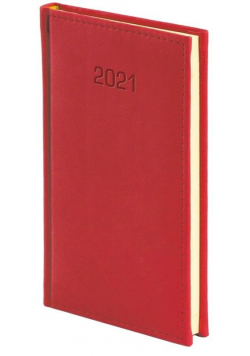 Kalendarz 2021 A6 Tygodniowy Vivella Czerwony