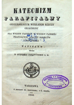 Katechizm Parafialny 1853 r.