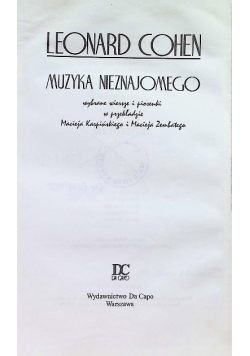 Muzyka nieznajomego