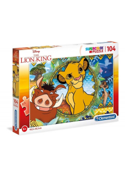 Puzzle Supercolor Król Lew 104