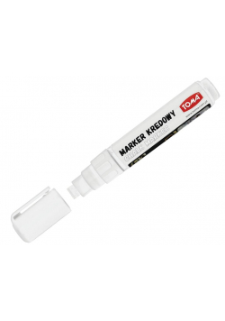 Marker kredowy 5mm biały (10szt) TOMA