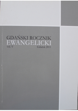Gdański rocznik Ewangelicki Vol V