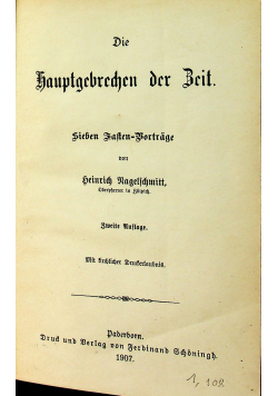 Die Hauptgebrechen der Brit 1907 r.