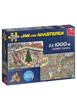 Puzzle 2x1000 Haasteren Świąteczne zakupy G3