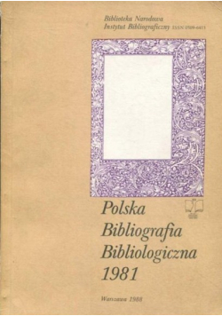 Polska Bibliografia Bibliologiczna 1981