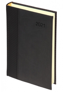 Kalendarz 2021 B5 Dzienny reg. Carbon Paris Czarny