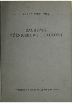 Rachunek różniczkowy i całkowy Tom II