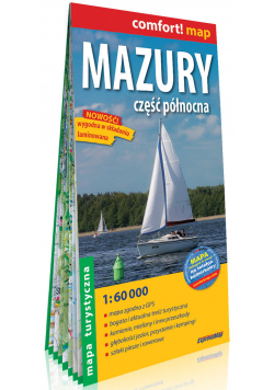 Mazury Część północna laminowana mapa turystyczna 1:60 000