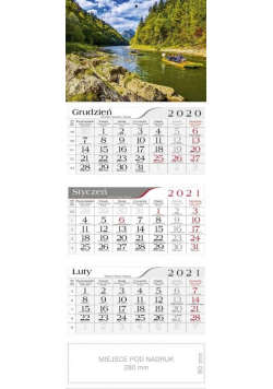 Kalendarz 2021 Trójdzielny Spływ Dunajcem CRUX