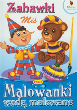 Zabawki: Miś. Malowanki wodą malowane
