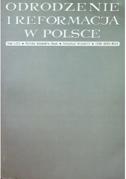 Odrodzenie i reformacja w Polsce Tom III