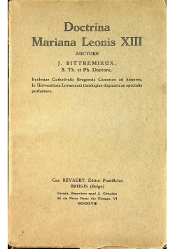 Doctrina Mariana Leonis XIII 1928 r