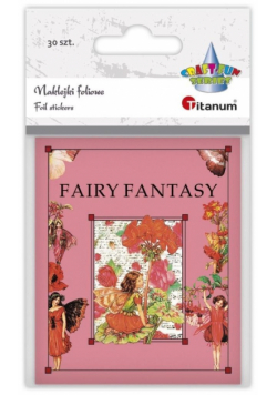 Naklejki foliowe Fairy Fantasy wróżki różowe 30szt