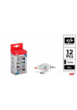 Korektor mini w taśmie 12szt